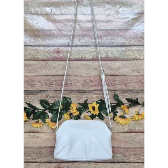 Nine West Coquette Mini Small Crossbody White with Front Bow Adjustable Straps - Picture 6 of 10